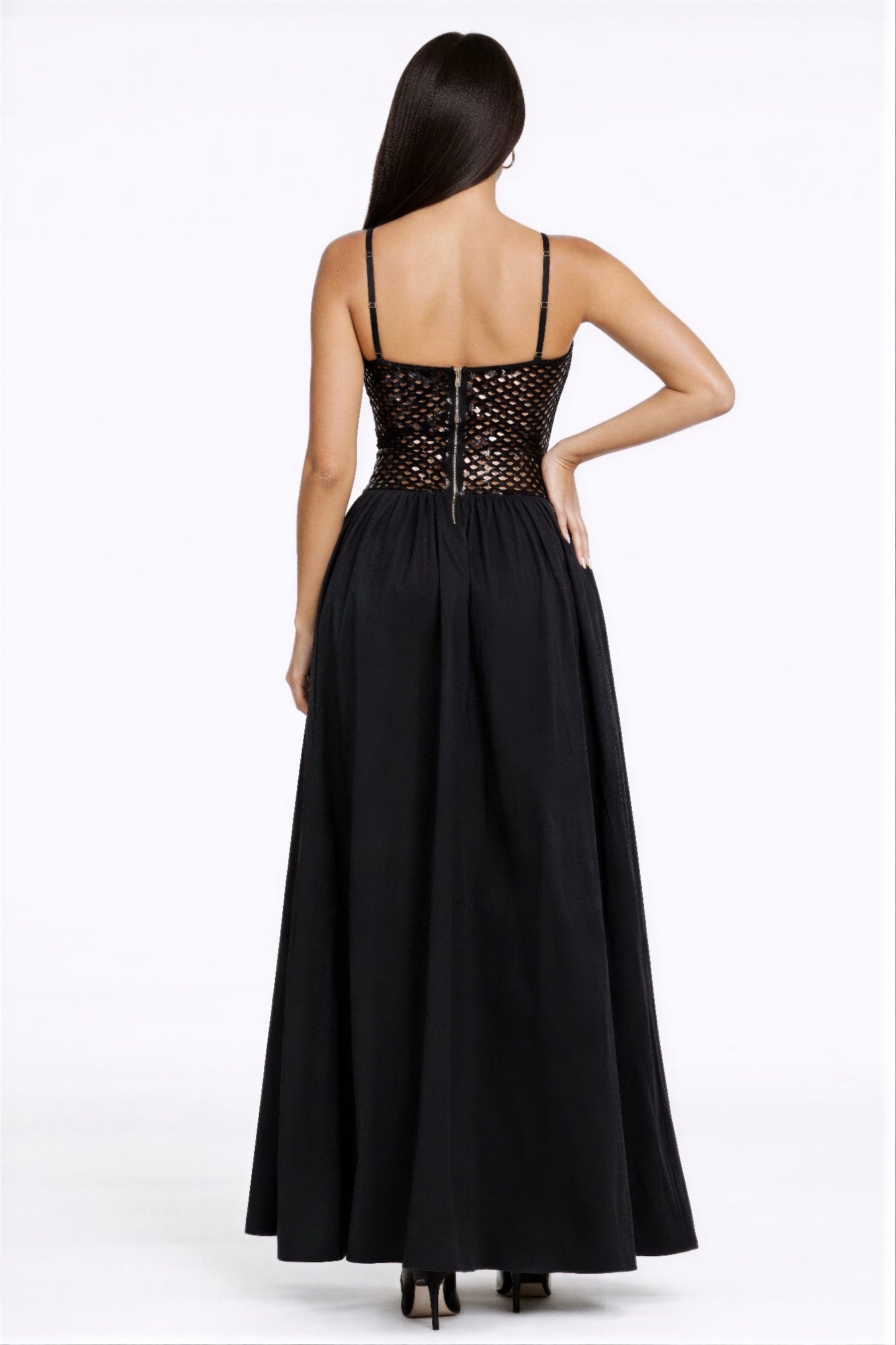 Netted Sequin Maxi Dress – Kloe's House of Fashion