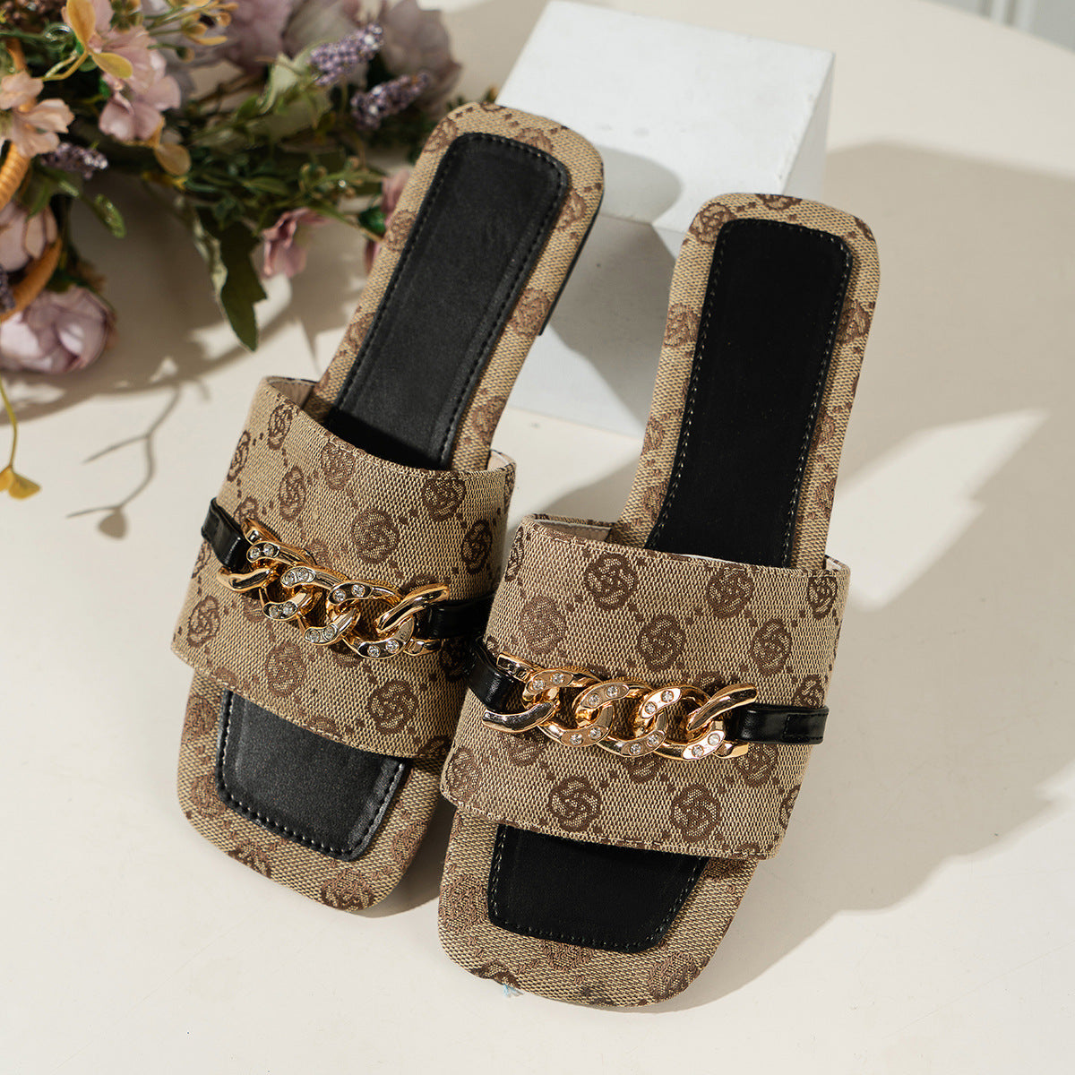 chain-decorated-open-toe-sandals-front-view-womens-footwear
