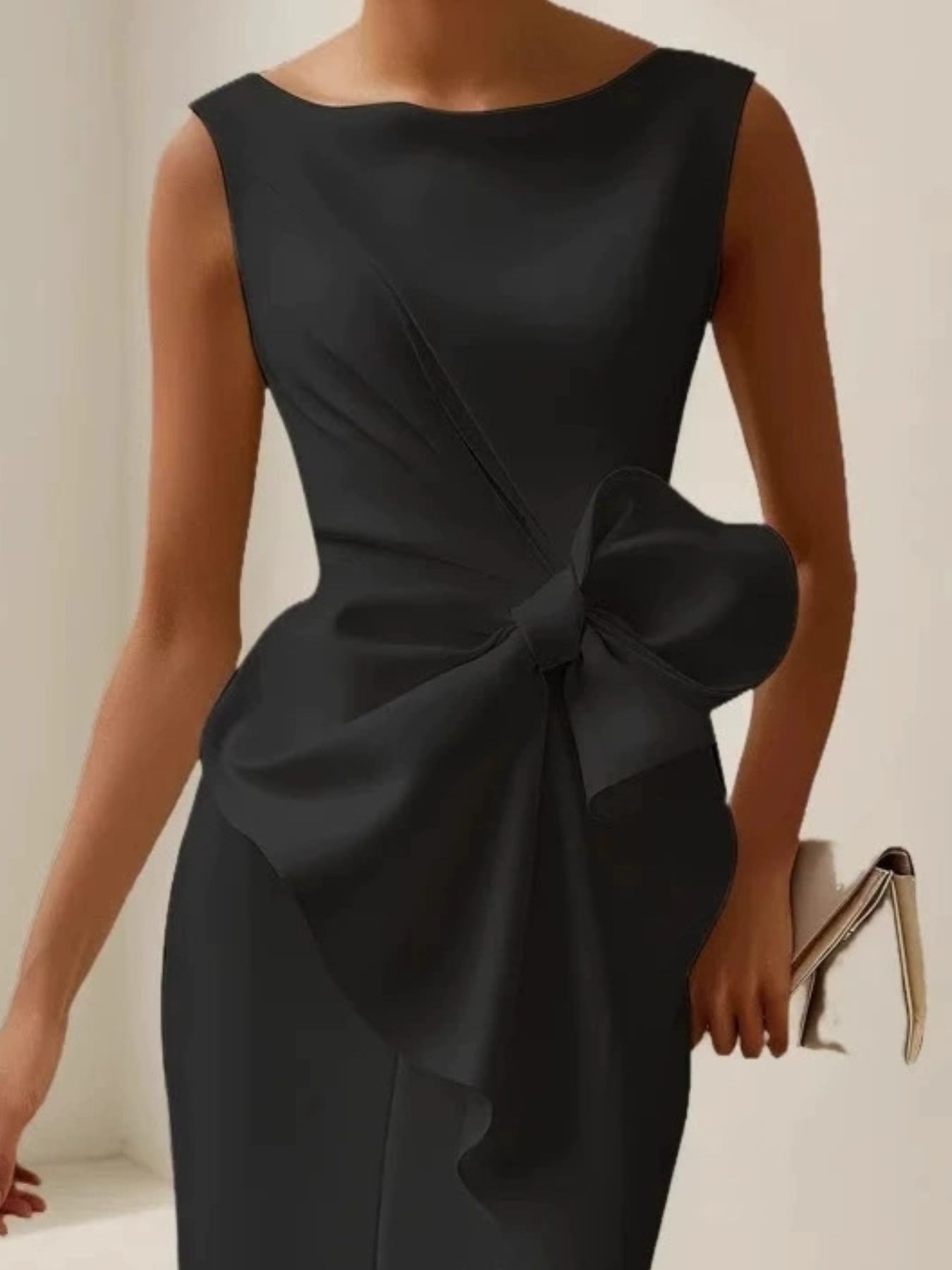 plus-size-bowknot-front-dress-fabric-texture-detail