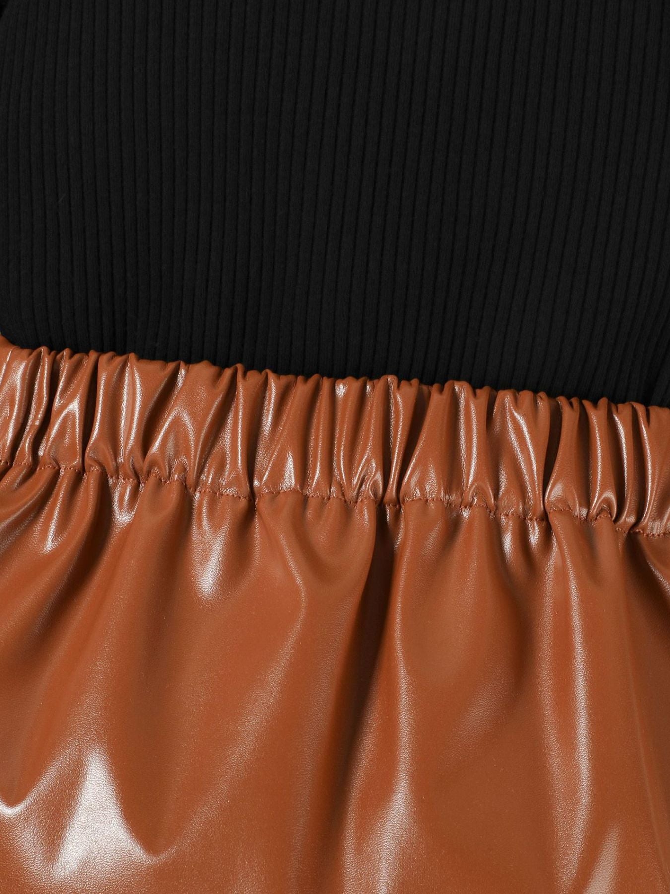 kids-faux-leather-skirt-detail-fashion-design