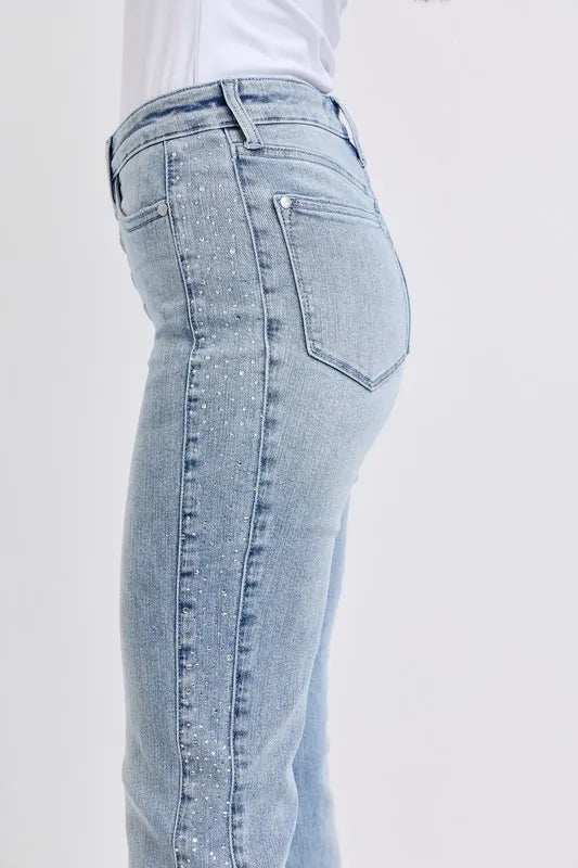 judy-blue-flare-jeans-leg-detail-stylish-design
