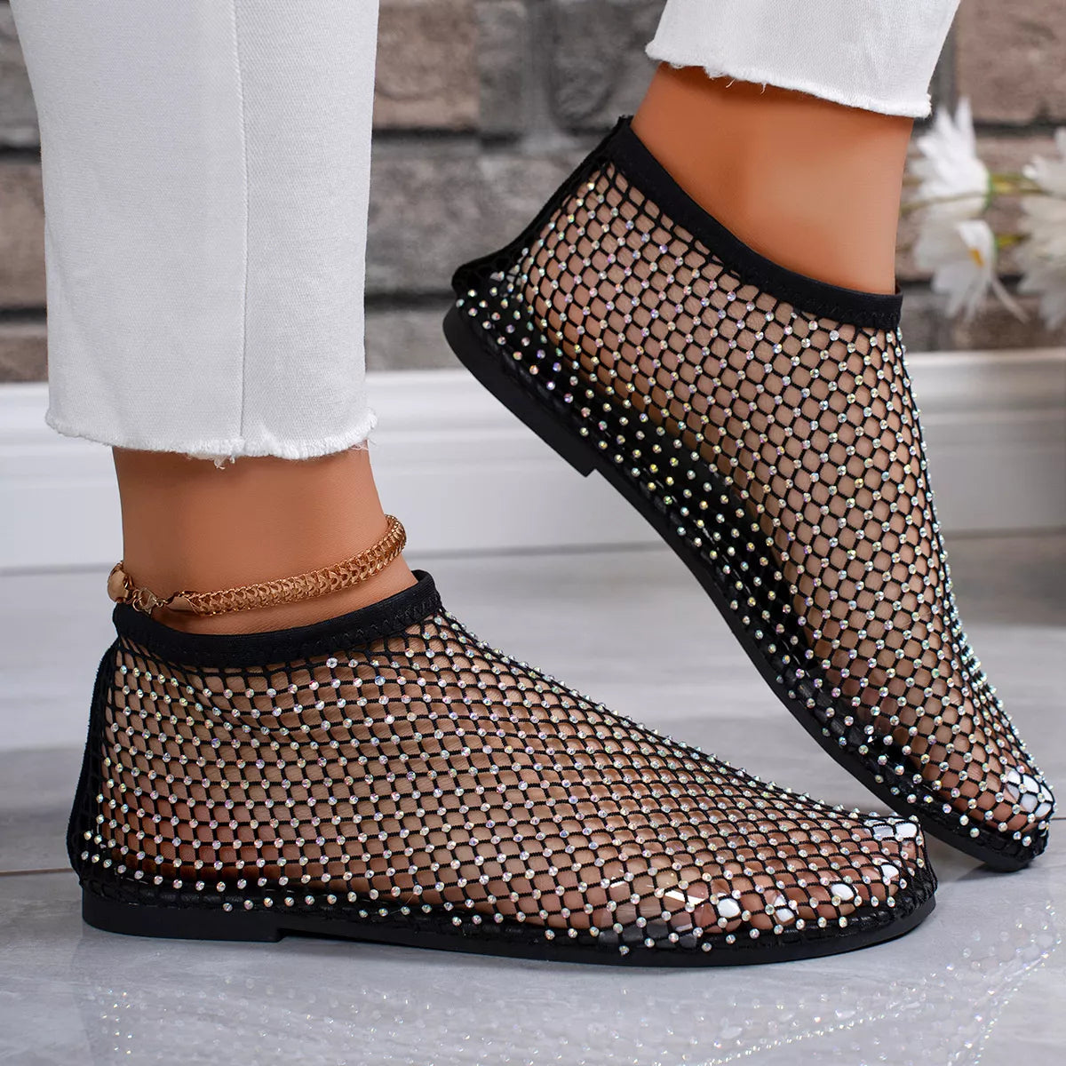 rhinestone-hollow-out-sandals-back-view-comfortable-fit