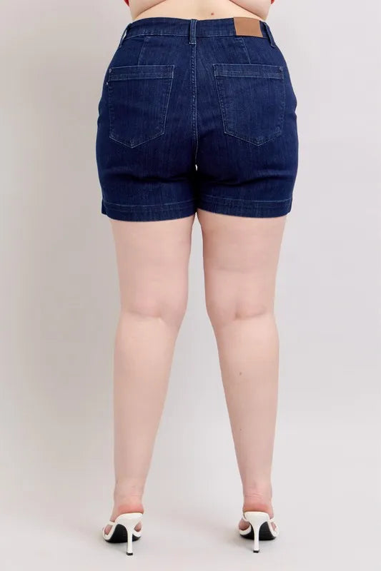 judy-blue-plus-size-high-waist-denim-shorts-front-view-womens-fashion