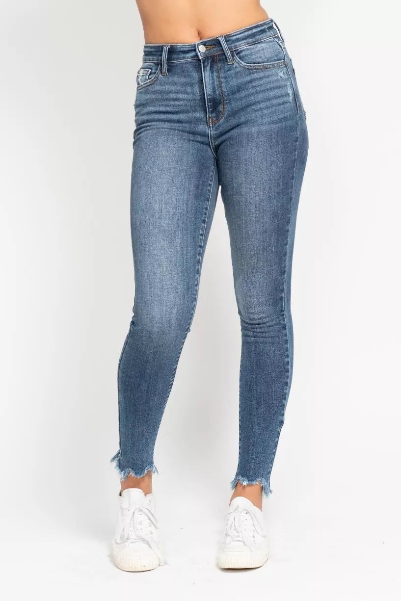 judy-blue-high-waist-skinny-destroy-jeans-front-view-womens-fashion