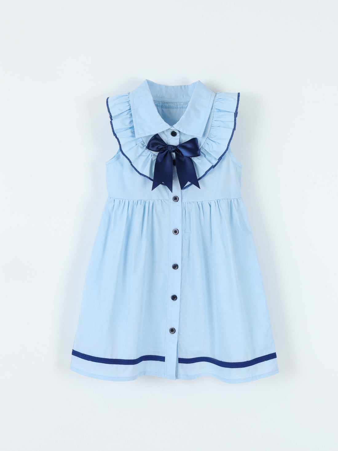kids-button-front-sleeveless-dress-front-view-casual-kids-fashion