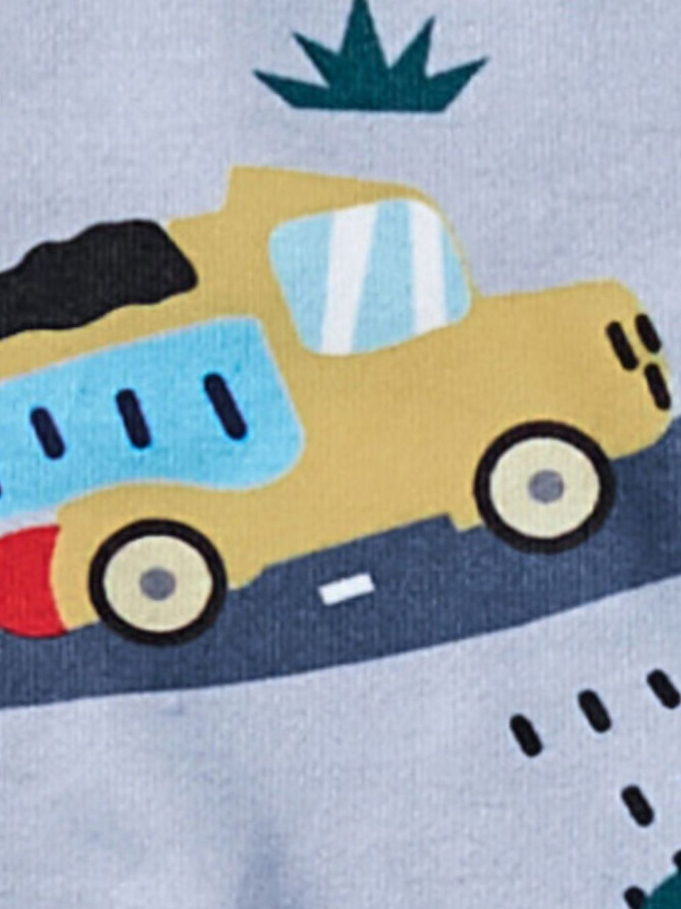 kids-construction-vehicle-top-and-shorts-set-back-view-comfortable-fit