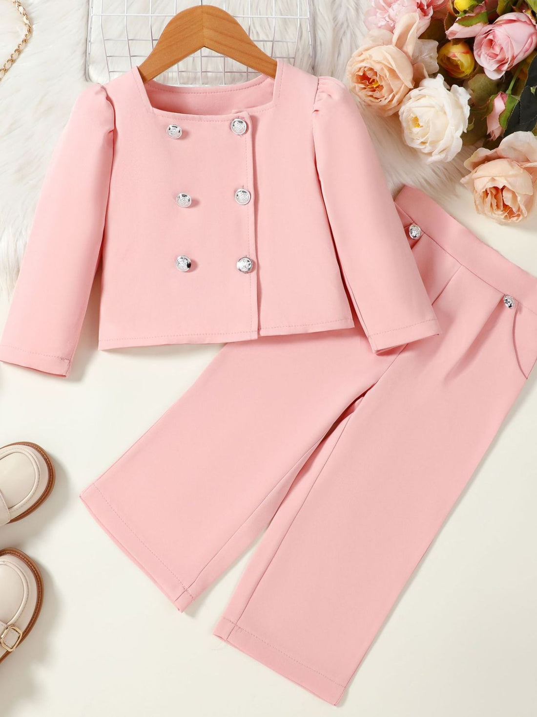 kids-double-breasted-blazer-wide-leg-pants-set-front-view-formal-kids-outfit