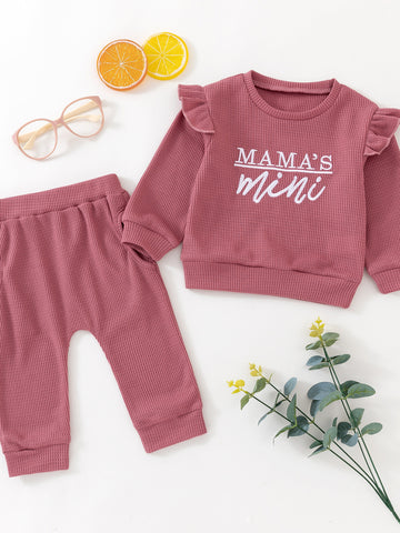 kids-letter-ruffled-trim-top-and-pants-set-front-view-casual-kids-fashion