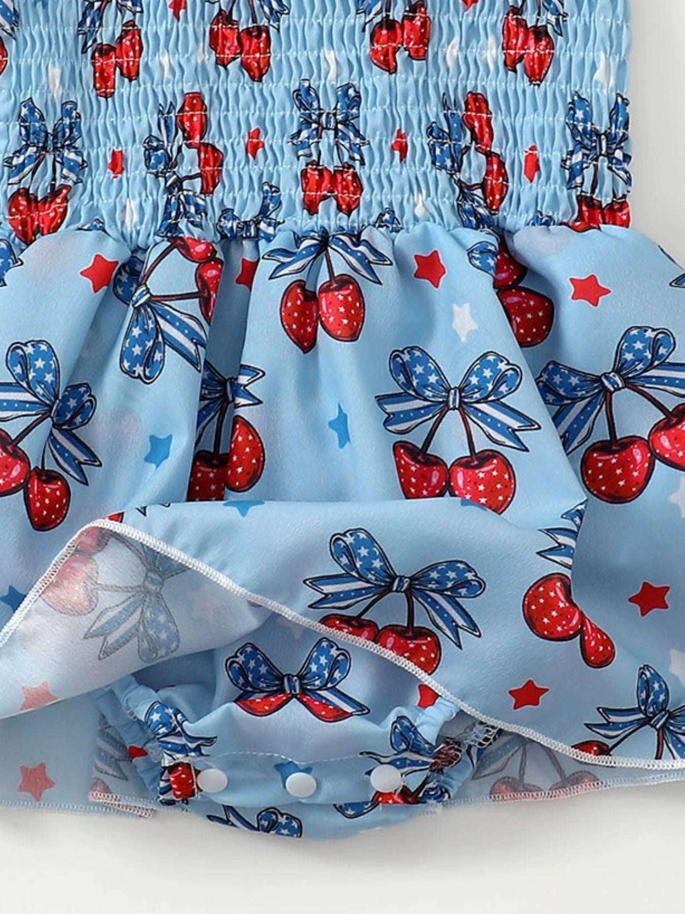 kids-cherry-print-bodysuit-dress-and-headband-set-back-view-comfortable-fit