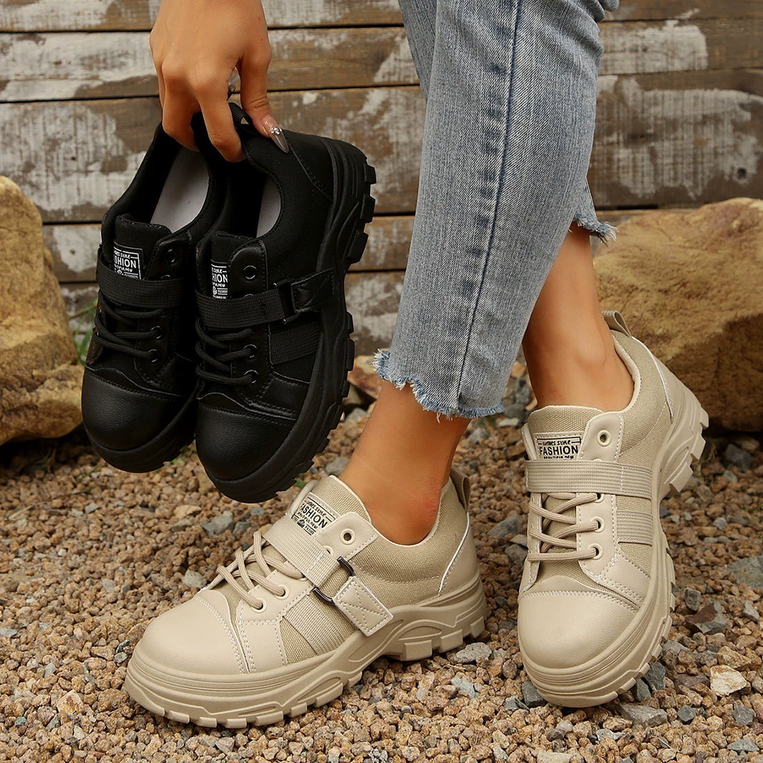 lace-up-platform-casual-sneakers-front-view-womens-footwear