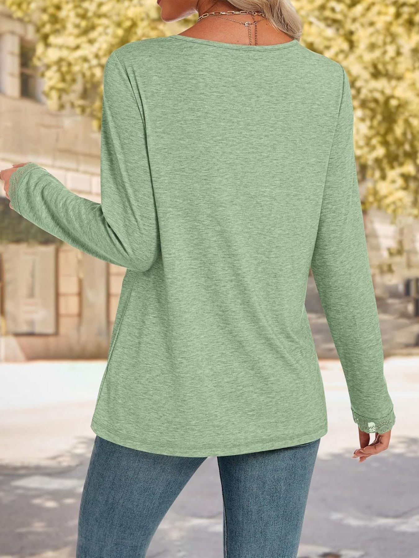 lace-trim-vneck-long-sleeve-tshirt-back-view-comfortable-fit