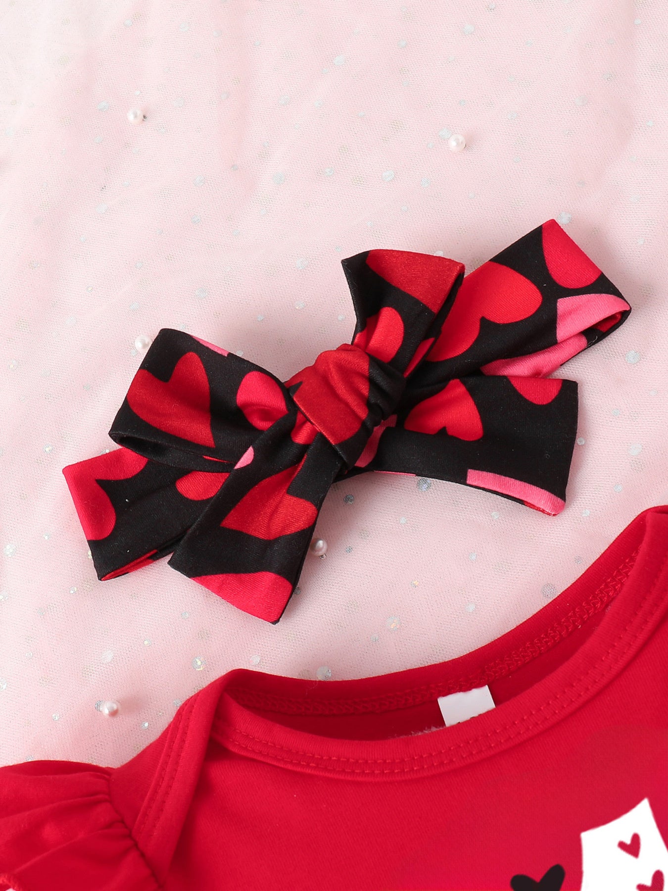kids-letter-ruffled-bodysuit-pants-set-side-view-casual-wear