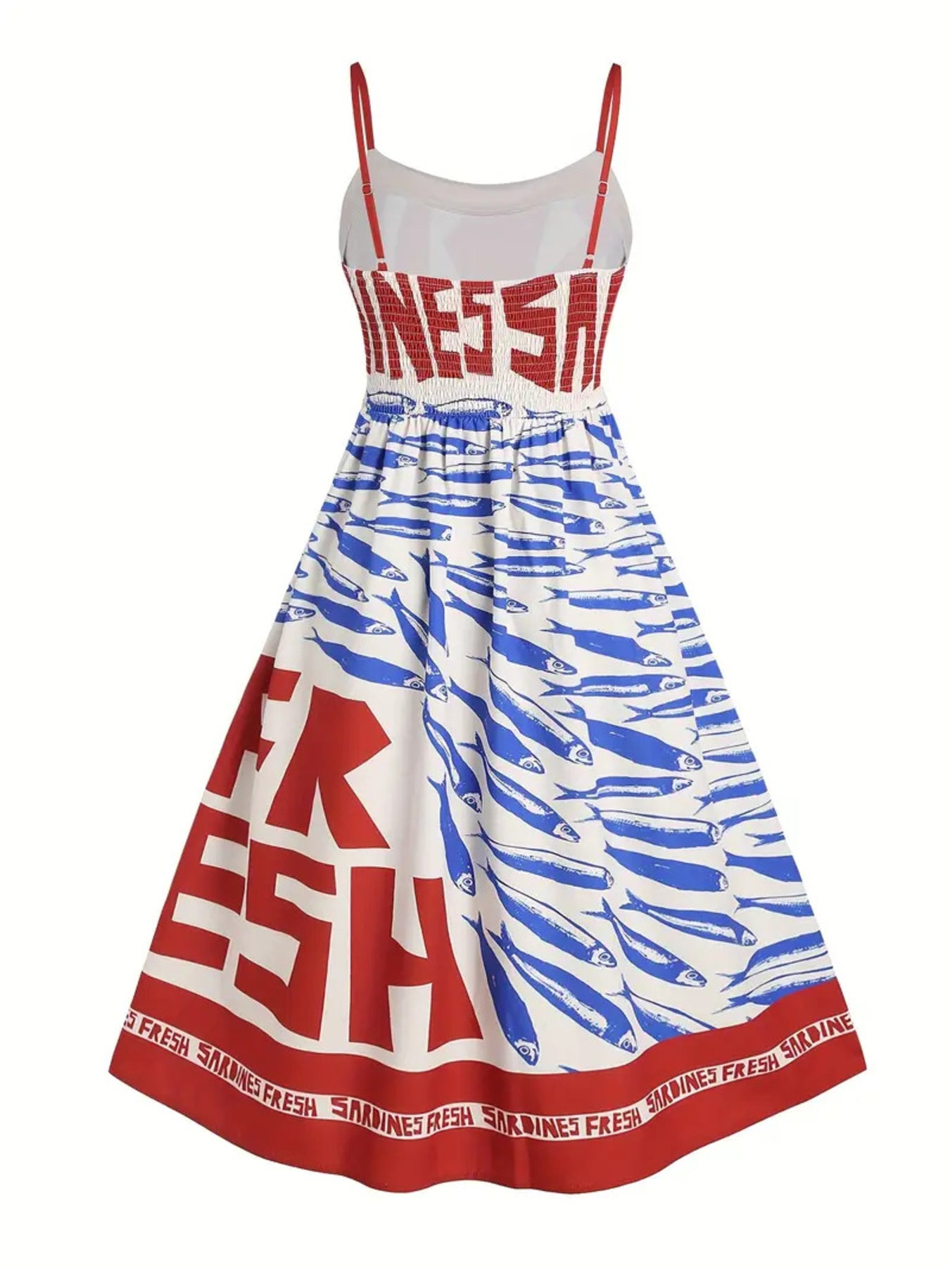 close-up-sardine-print-midi-dress-pattern-detail