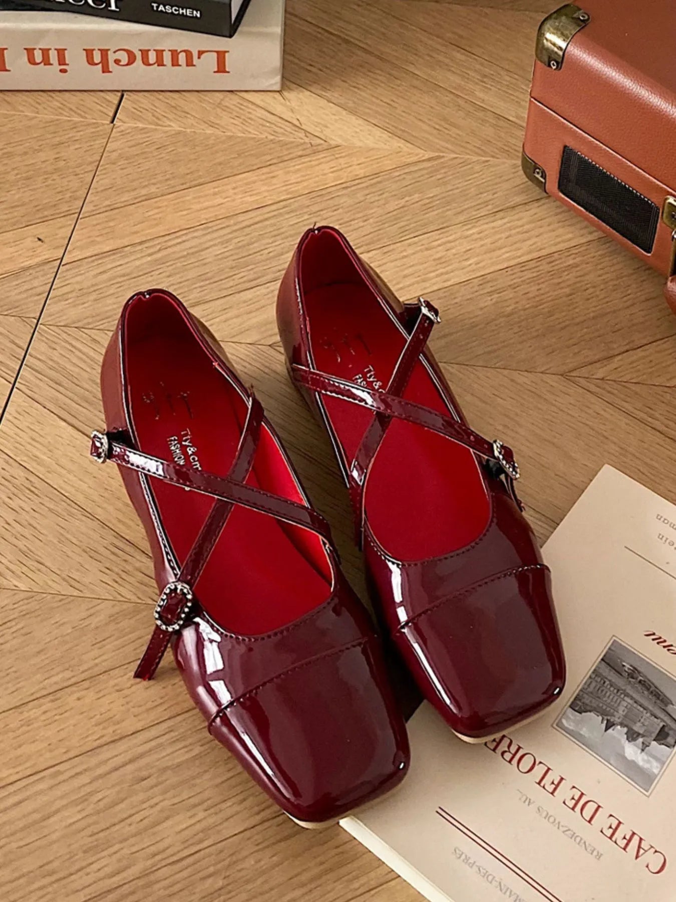 on‑model‑square‑toe‑mary‑jane‑red‑heels‑women‑footwear‑fashion