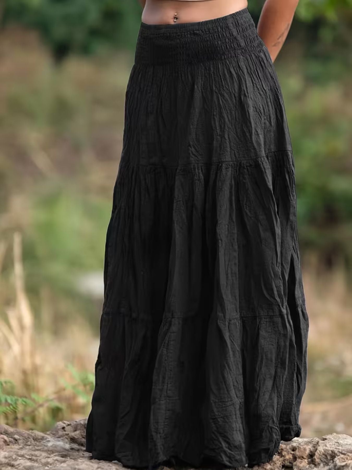 tiered-maxi-skirt-elastic-waistband-detail